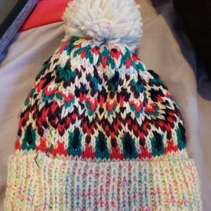 Colorful beanie winter hat